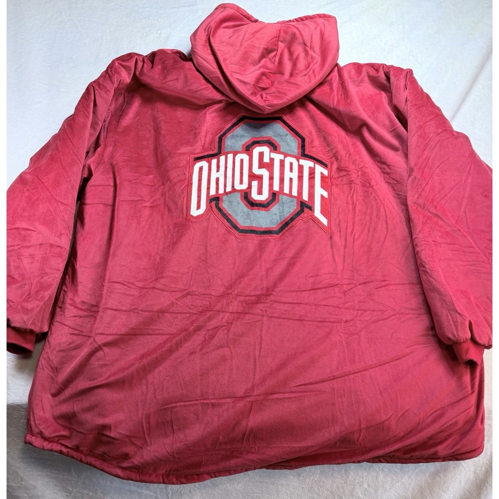 Ohio State Buckeyes The Comfy Hoodie Wearable Sherpa Blanket One Size Warm Soft